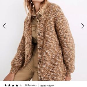 Madewell Space-Dyed Winstead Cardigan Sweater
